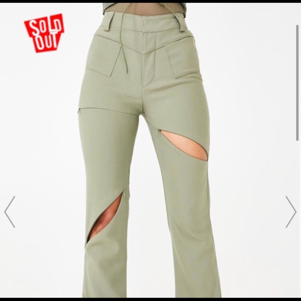 I am GIA Valencia high waisted cargo zipper pants